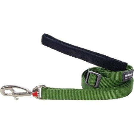 RED DINGO Red Dingo L6-ZZ-GR-LG Dog Lead Classic Green; Large L6-ZZ-GR-LG